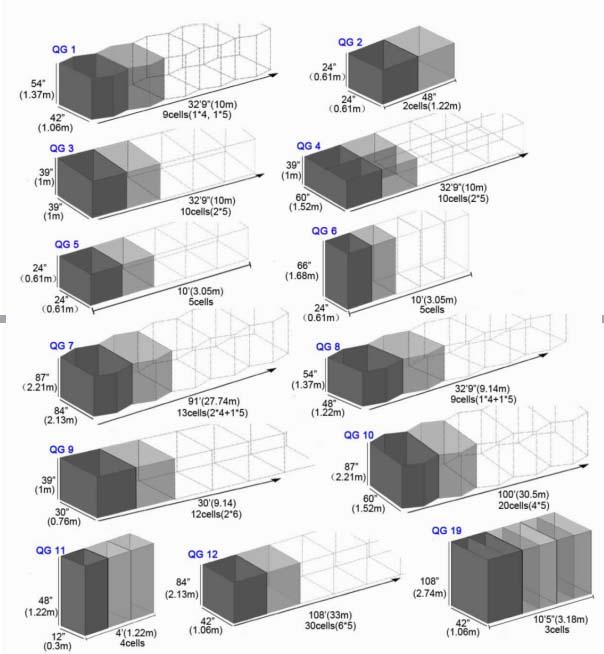 진열 철선 방어 요새 장벽 시스템 3.0mm 50x50mm 1