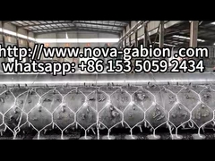 해안 보호용 헥사고널 직사망 강 통제 가비온 바구니