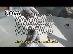 내각을 위한 주름진 스테인레스 강 316 장식적 와이어 메쉬