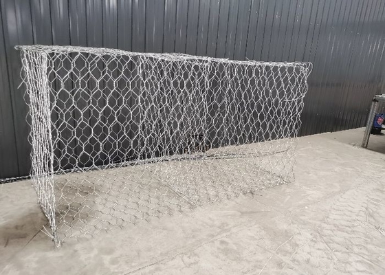 3x1x0.5m 80x100mm Metal Gabion Baskets Riverbank Stability Woven Box