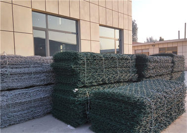 Constructure PVC는 Gabion 상자/플라스틱 입히는 철망사 바구니를 입혔습니다