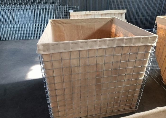 날씨에 견딜 수 있는 군사용 헤스코 장벽 76.2x76.2mm 구멍 크기