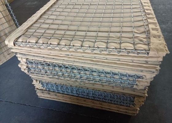 날씨에 견딜 수 있는 군사용 헤스코 장벽 76.2x76.2mm 구멍 크기
