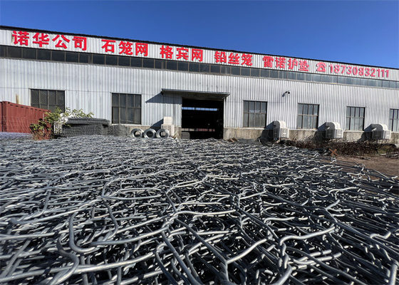 1m-2m 너비 진열 된 가비온 상자 80x100mm 메시 크기