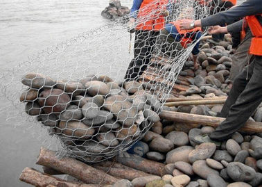 안전 Gabion 메시 감금소 2.0 - 4.0 Mm 철사 직경은 안벽 보호에 적용합니다