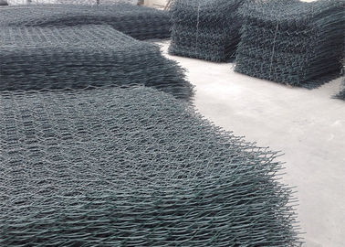6각형 PVC 입히는 Gabion 찬성되는 2.0 - 5.0 Mm 철사 직경 ISO9001