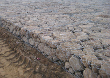 무거운 직류 전기를 통한  Gabion 매트리스/Galfan는 용접한 메시 Gabions를 입혔습니다