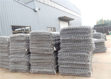 금속 Gabion 실제적인 바구니는, 입히는 철사 상자 옹벽을 아연으로 입힙니다