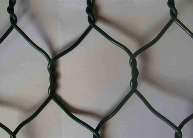 온화한 강철 PVC 입히는 Gabion 두 배 꼬이는 6각형 철망사 바구니