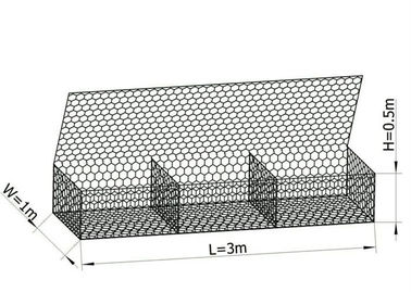 지름 0.9m 가비온 가비온 상자 PVC 코팅 표면