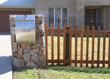 Galfan는 금속 Gabion 바구니, Gabion 바위 벽 감금소는 색깔을 입혔습니다