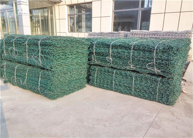 80mmx100mm Mesh 크기 PVC 코팅 튼튼한 건설을 위한 핫 덤프 된 진열 가비온 케이지