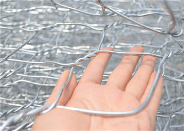 아연 입히는 Gabion 상자 두 배 꼬이는 6각형 Gabion 철망사